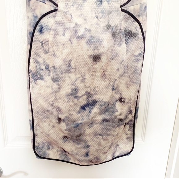 O'2nd Cloud Strap Detail Texture Sheath Dress Sz 6 - Picture 4 of 8